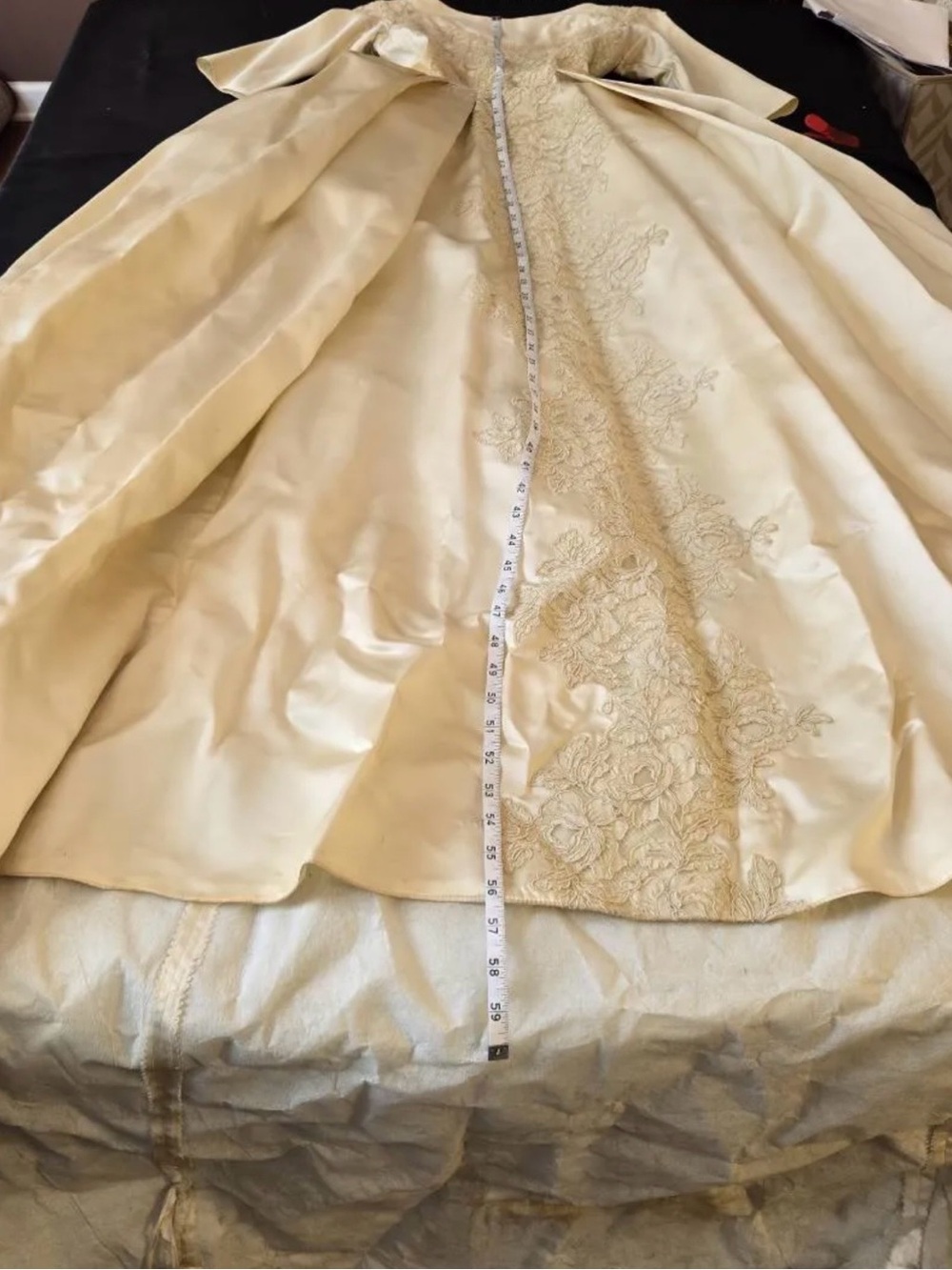 Jessica Cream Backless Bridal Ball Gown with Bow - Picture 8 of 16